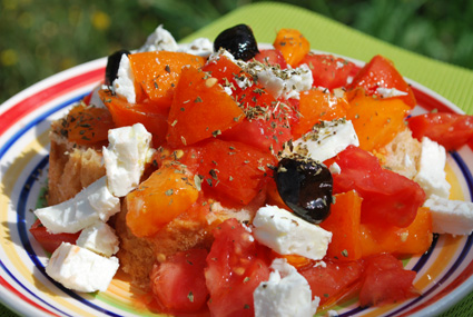 Recette: Le Dakos - salade grec cretoise